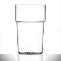 Rigid Reusable Plastic Beer Glass with Beer